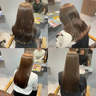 ロング カラー Mimi🎀 ブリーチなしＷカラーのヘアスタイル