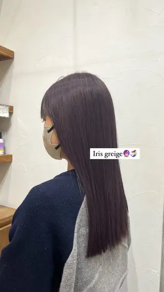 セミロング カラー Henrietta  自由が丘所属・ベージュ/ブリーチ無 し/透明感/yukiのヘアスタイル