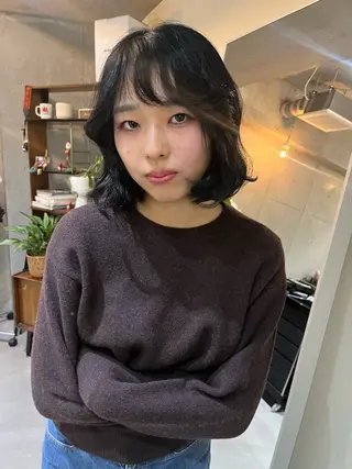 ショート レイヤーカット\ウル フ　chinatsuのヘアスタイル