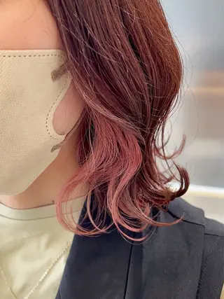 ミディアム カラー 縮毛矯正×艶カラー /中村勇太のヘアスタイル