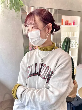 カラー スミレ /メンズ /コーンロウのヘアスタイル