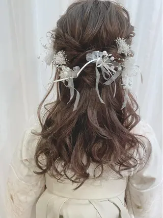 ロング ヘアアレンジ セットサロン      ラフテル所属・大阪/ヘアアレンジ /似合わせset💐のヘアスタイル