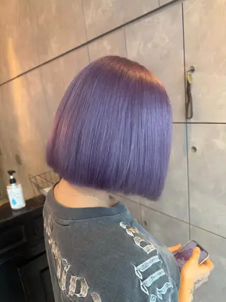 ミディアム カラー 🎀ハイトーン・艶 カラー HANA🎀のヘアスタイル