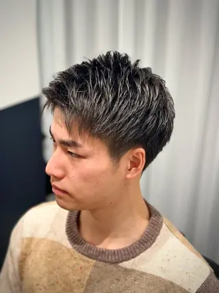 ショート メンズ 銀座メンズ ビジネスショートのヘアスタイル