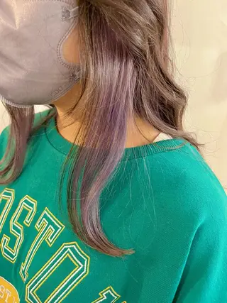 ミディアム カラー FUJINO RYOのヘアスタイル