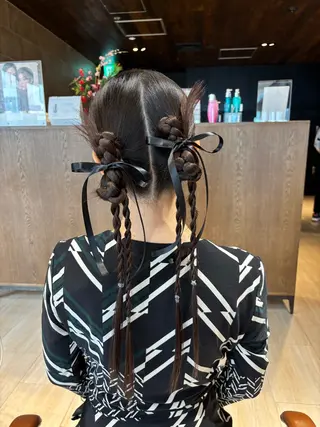 セミロング ヘアアレンジ 穂積 未優のヘアスタイル