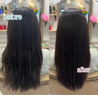 セミロング 中村 由布紀のヘアスタイル