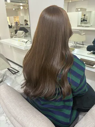 ロング ウルフ/レイヤー/ 縮毛矯正/照井友梨のヘアスタイル