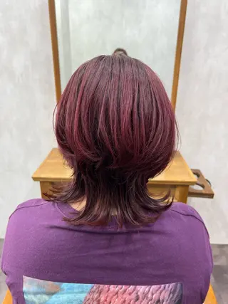 ミディアム 艶カラー/レイヤー 🌸Mioのヘアスタイル