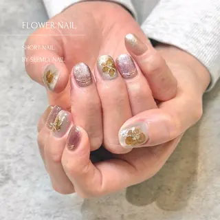 ネイル Seemly 千田町店所属・フラワーパラジェル 🌸シームリーエミのネイルデザイン