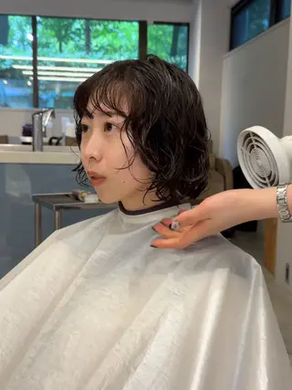 ショート パーマ Qin shaire salon 原宿所属・🌿パーマ/ボブ/ レイヤー/Mikiのヘアスタイル