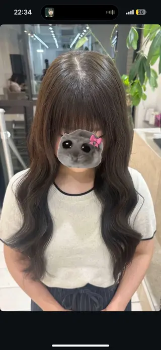 ロング カラー 🩷ブリーチなし韓国 へア🩷HARUKAのヘアスタイル