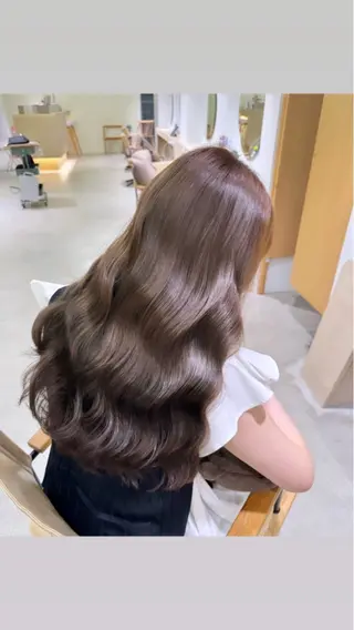 カラー ulu名古屋栄所属・落合しほ/韓国ヘア/ 髪質改善/縮毛矯正のヘアスタイル