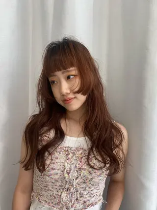 セミロング 松尾 美南海のヘアスタイル