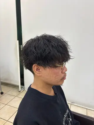 ショート パーマ メンズ メンズカット関内 涼のヘアスタイル