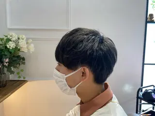 ショート カラー パーマ メンズ Agu hair trico 久喜3号所属・ハイトーン&透明感 カラー☘️片山優陽のヘアスタイル