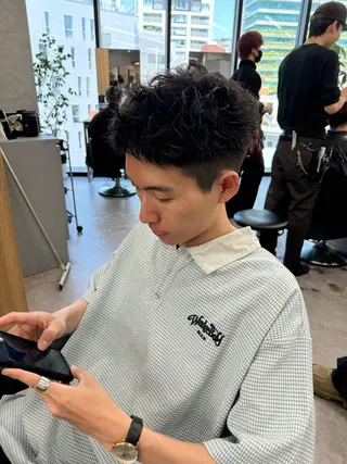 パーマ メンズ 【渋谷メンズ特化】 🔥BLUCK🔥のヘアスタイル
