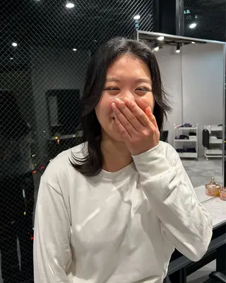 ミディアム 寺川留以 /カットモデル募集中のヘアスタイル