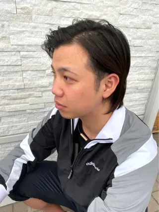 ショート カラー パーマ メンズ 美容室 ソンリエのヘアスタイル