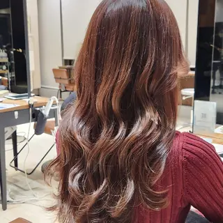 ロング カラー Nanako。/韓国 ヘア/顔周りカットのヘアスタイル