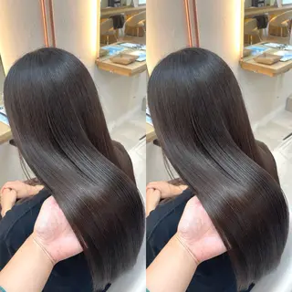 ロング カラー ブリーチ無し透明感 カラー🦕まどかのヘアスタイル