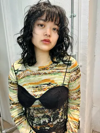 ミディアム カラー 顔周りカット/透明感 カラー✂️MEIのヘアスタイル