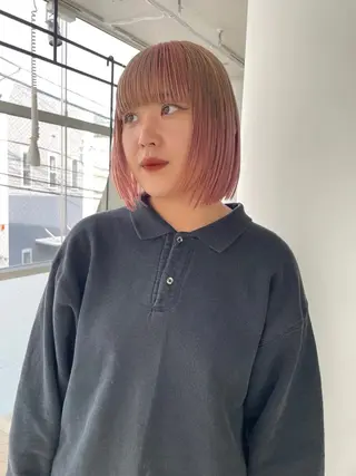 ミディアム カラー VISION   aoyama所属・かがやしづ ⭐️ブリーチカラーのヘアスタイル