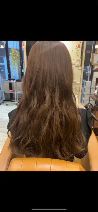 ロング カラー ブリーチなしカラー 野々花🩰のヘアスタイル