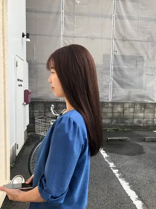 ロング カラー 福岡 舞のヘアスタイル