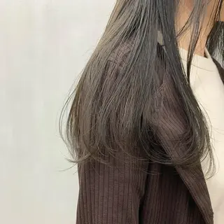 ミディアム カラー 🌱小顔魅せカット 透明感カラー/泉綺のヘアスタイル