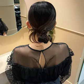 セミロング ヘアアレンジ 🫧tomoka 透明感カラー🫧のヘアスタイル