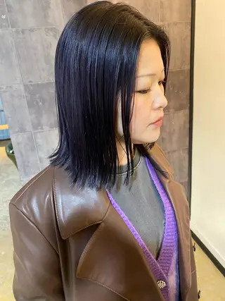 ミディアム カラー パーマ ヘアアレンジ メンズ キッズ ネイル マツエク・マツパ アイブロウ 広島/ボブ/レイヤー 🌿‬wakabaのヘアスタイル