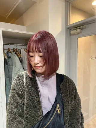 ショート カラー yohaku misakiのヘアスタイル