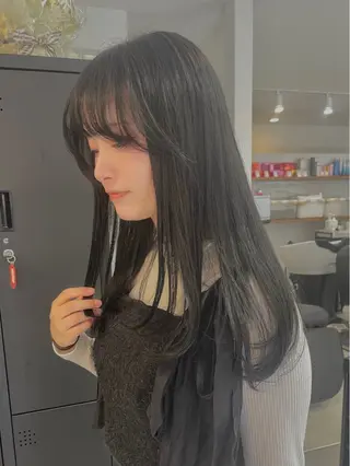 ロング カラー ケアブリーチ 似合わせレイヤー矢作のヘアスタイル