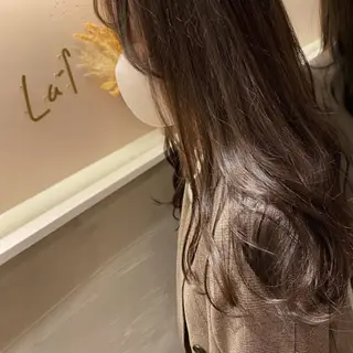 ロング カラー NANA🩵ベージュ 無料カットモデル🐰のヘアスタイル
