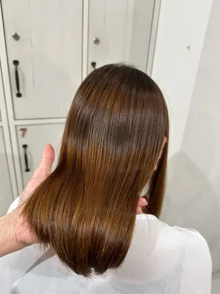 セミロング パーマ レイヤーカット/ 堺 健人のヘアスタイル