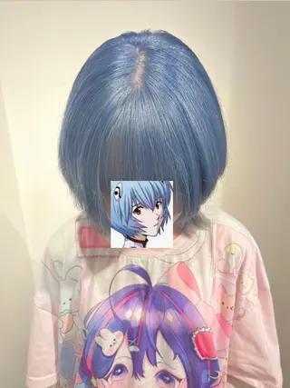 ミディアム カラー 吉原葵/ハイトーン /インナーカラーのヘアスタイル