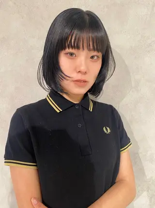 ショート カラー ヘアアレンジ izumi/ ボブ/パーマのヘアスタイル