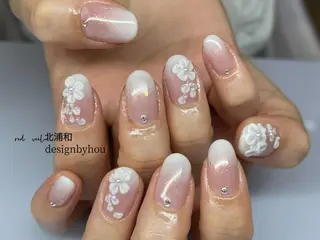 ショート ネイル 長さ出し専門 nynaのネイルデザイン