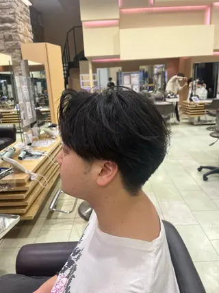 ミディアム メンズ だいじゅ/パーマ/ メンズカット/カラーのヘアスタイル