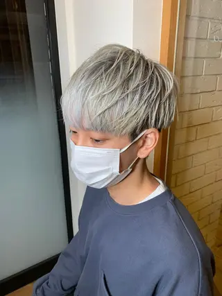 ショート カラー メンズ 🎗秋山勇 /三宮指名No.1のヘアスタイル