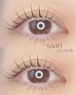 マツエク・マツパ saari eye lash staffのマツエク・マツパデザイン
