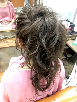 ロング まつパ・ヘアセット ♡Chinami♡のマツエク・マツパデザイン