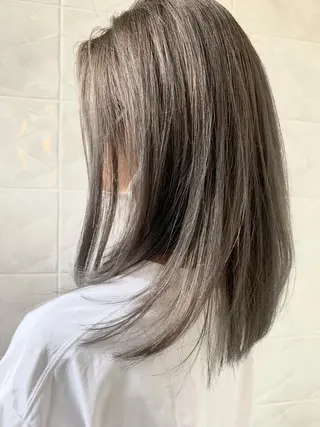 ミディアム LucksiMie ginza 明松のヘアスタイル