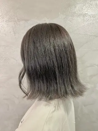 ミディアム カラー FUJINO RYOのヘアスタイル
