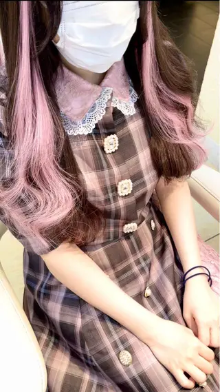 ロング カラー ヘアアレンジ 新宿/韓国レイヤー 髪質改善カラー/角所のヘアスタイル