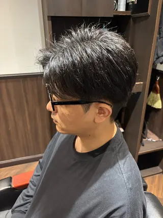 ミディアム LAVIE NEW STANDARD BARBER 五反田店所属・かみがひら なぎさのヘアスタイル