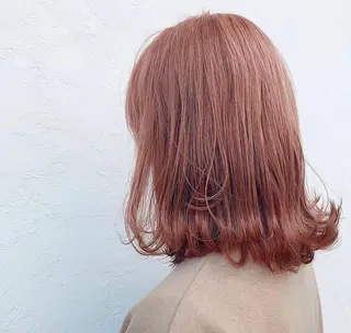 セミロング カラー ヘアアレンジ 髪質改善/ ツヤ髪カラー/高井のヘアスタイル