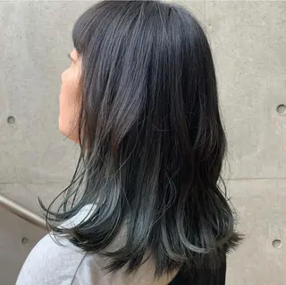 セミロング カラー box mico. mutsumiのヘアスタイル