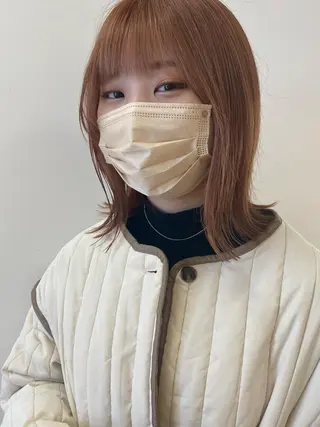 ミディアム カラー レイヤー/ウルフ🤎 mayo.のヘアスタイル